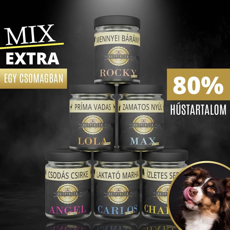 Változatos kutyaétel minden napra 80% hústartalommal! 